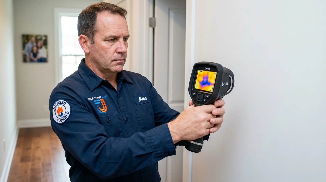 Thermal imaging leak detection by Johns Plumbing LLC in Grandview